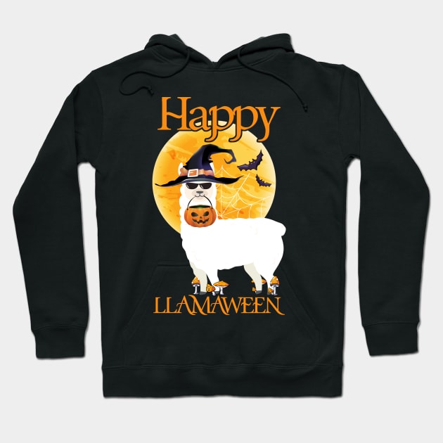 Halloween Shirt Happy Hallamaween Llamaween Llama Lover Gift Hoodie by foxmqpo